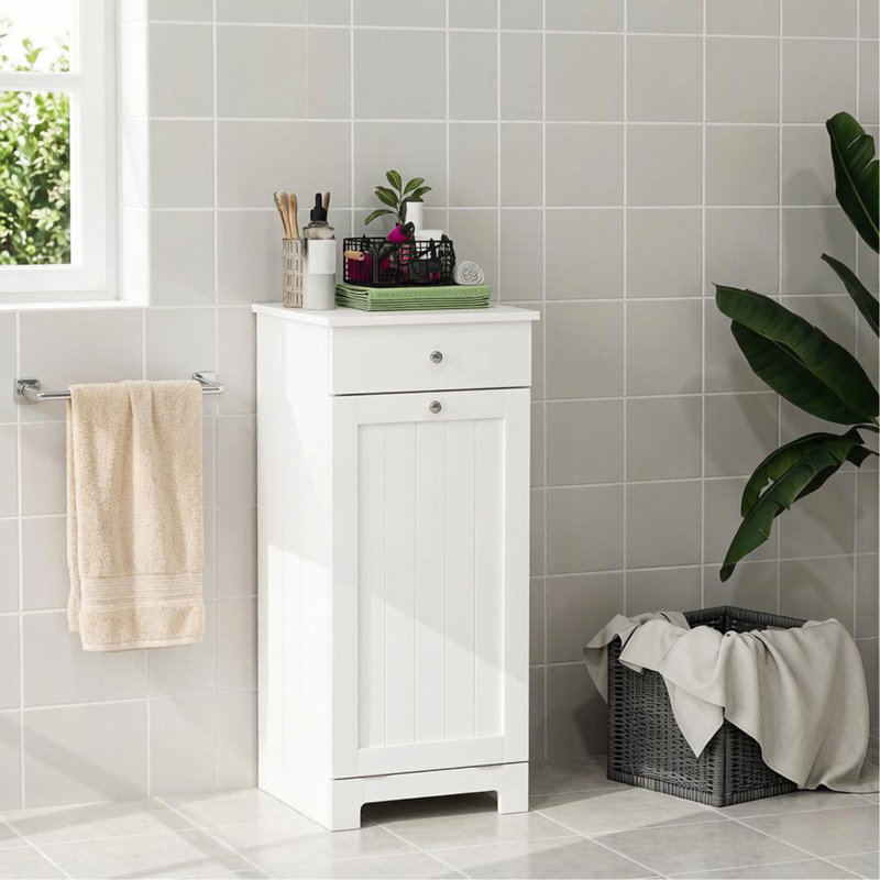 Freestanding Storage Cabinet,Laundry Cabinet,Laundry Hamper Cabinet,Elegant Room Storage Cabinet