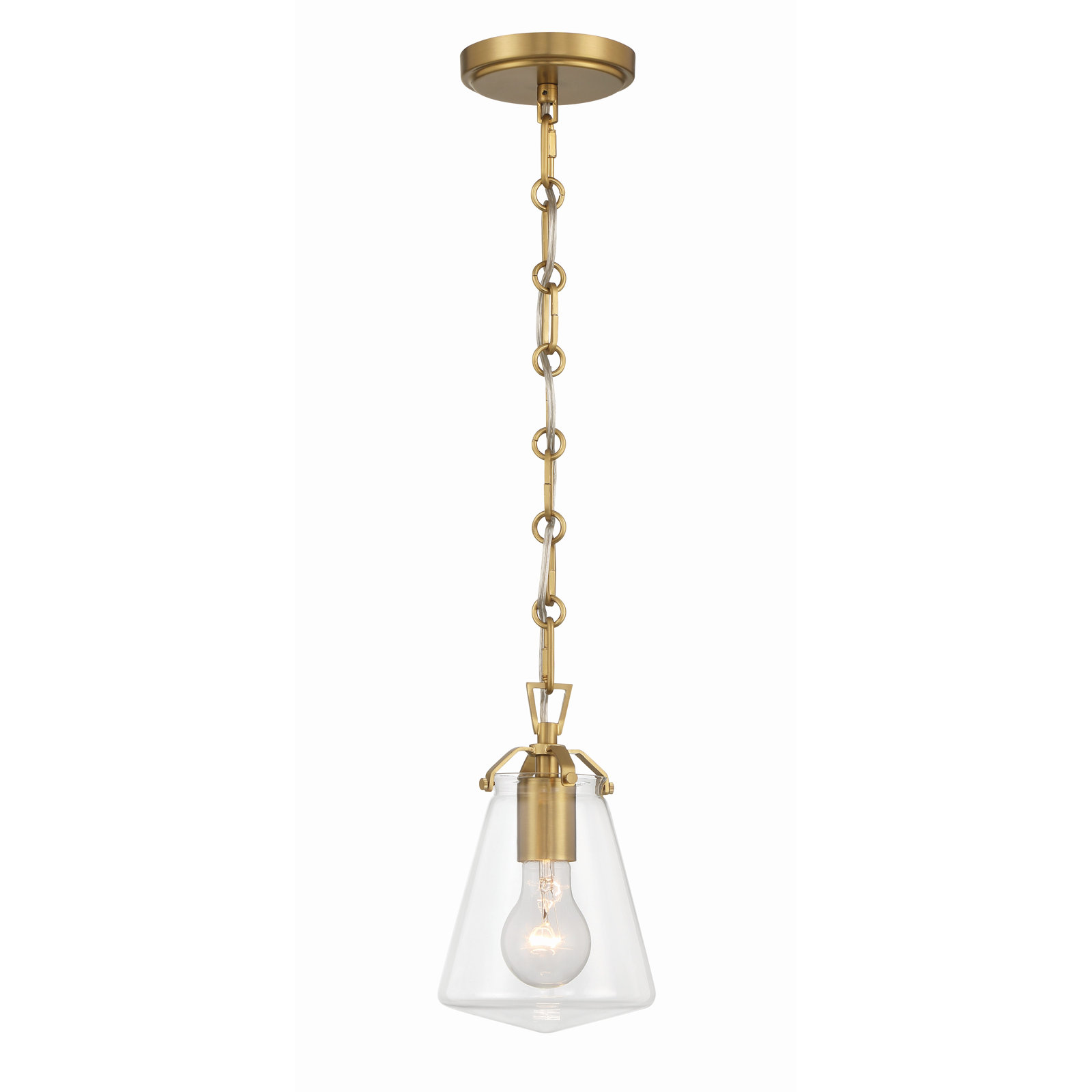Blair Dimmable Single Light Pendant, Gold