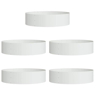 Garden Planters 5 Pcs 20 Cm Steel