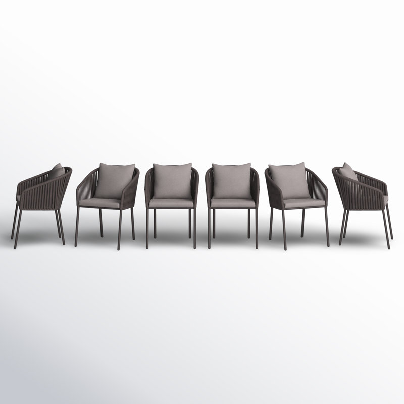 Fauteuil de salle à manger avec coussin de patio saho