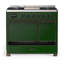 Majestic III Series 40 Inch Dual Fuel Range with 6 Sealed Burners, Griddle, in White (Natural Gas, Copper Trim)-1341391954-1341391955-1341391983