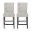 Ensemble de 2 tabourets de comptoir capitonnés contemporains en tissu, 26 po, alliant confort et élégance pour un intérieur moderne-496483830-496483831