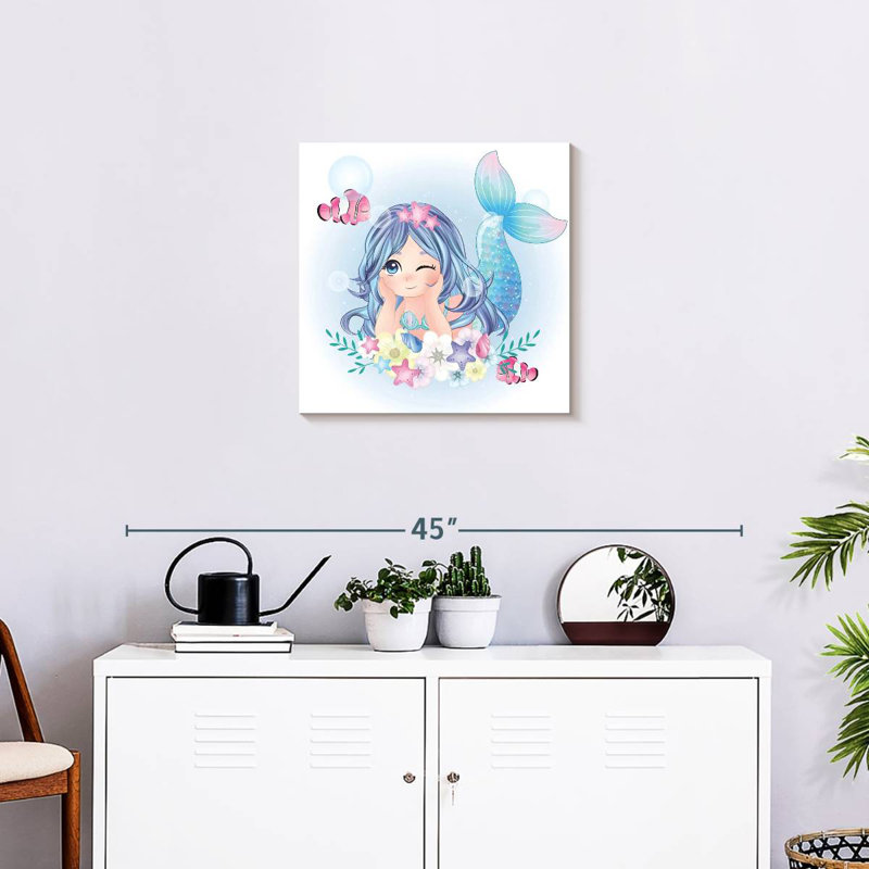 Sirène florale, H 20 po x l 20 po