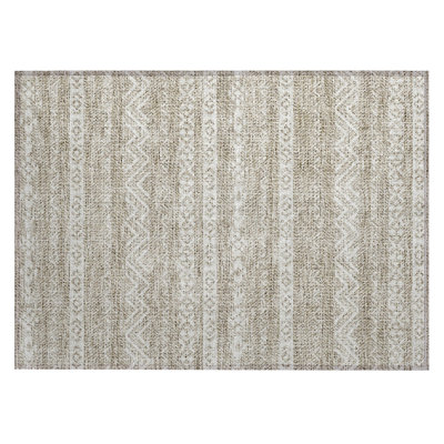 Cean Washable Southwestern Indoor / Outdoor Rug