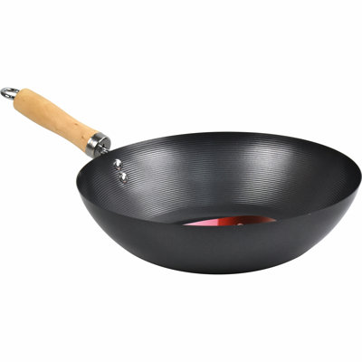 17 Stories Samaris Non-Stick Carbon Steel Wok