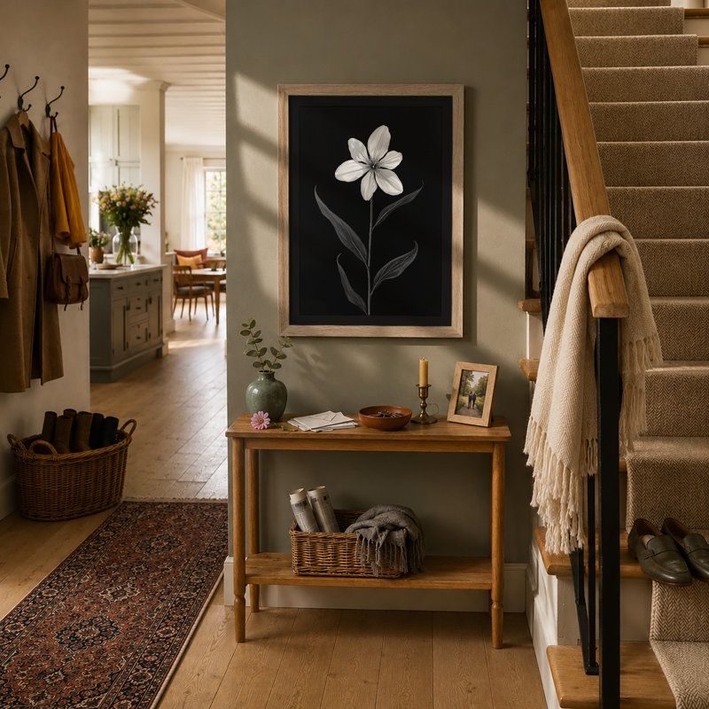 Delicate Bloom Botanical - Framed Print, Oak, A3 - 42.0 x 29.7 cm