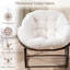 Wicker Rocking Chair With Metal Frame-378939327