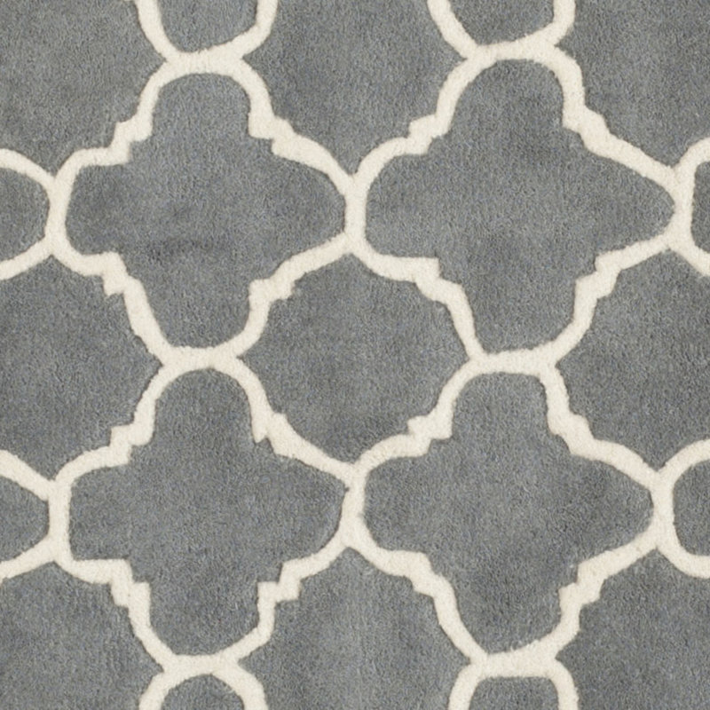 Teresita Chatham Hand Tufted Wool Geometric Rug, Round 7'