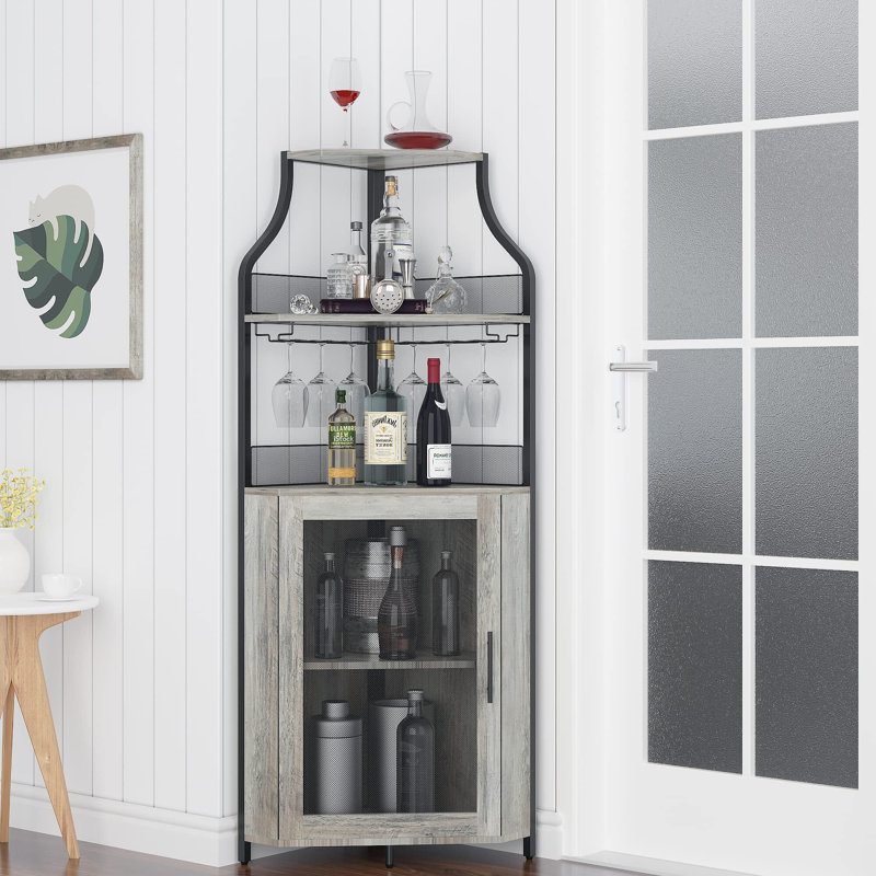 Tarna Metal Bar Cart, Gray/Black