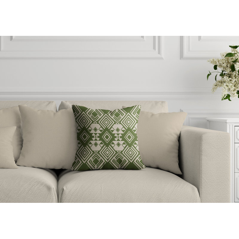 Housse et insert de coussin extérieur d'extérieur, L 15 po x H 15 po, Forêt
