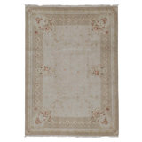 Hand Knotted Area Rug in Beige