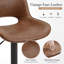 Raekwon Swivel Upholstered Faux Leather Adjustable Height Bar Stool with Iron Frame-1414155489-1506704630