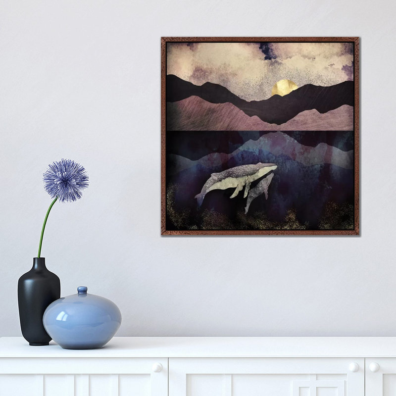 Bond I - Print on Canvas, 45.72 cm H x 45.72 cm W, Brown Framed