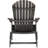 Rustic Outdoor Chair - Dark Gray Wood, Foldable Construction Wood Gray, For Experience-1869462694