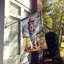 Drapeau Cowboy Welcome House-112699353