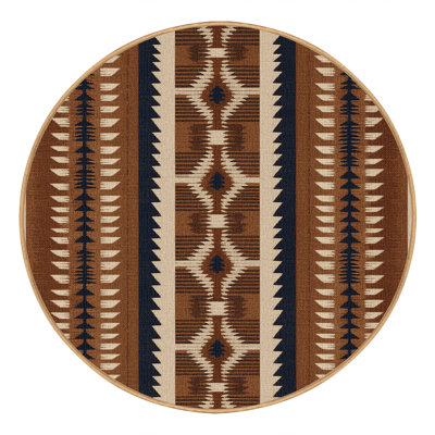 Washable Arrowhead Geometry Southwestern Area Rug