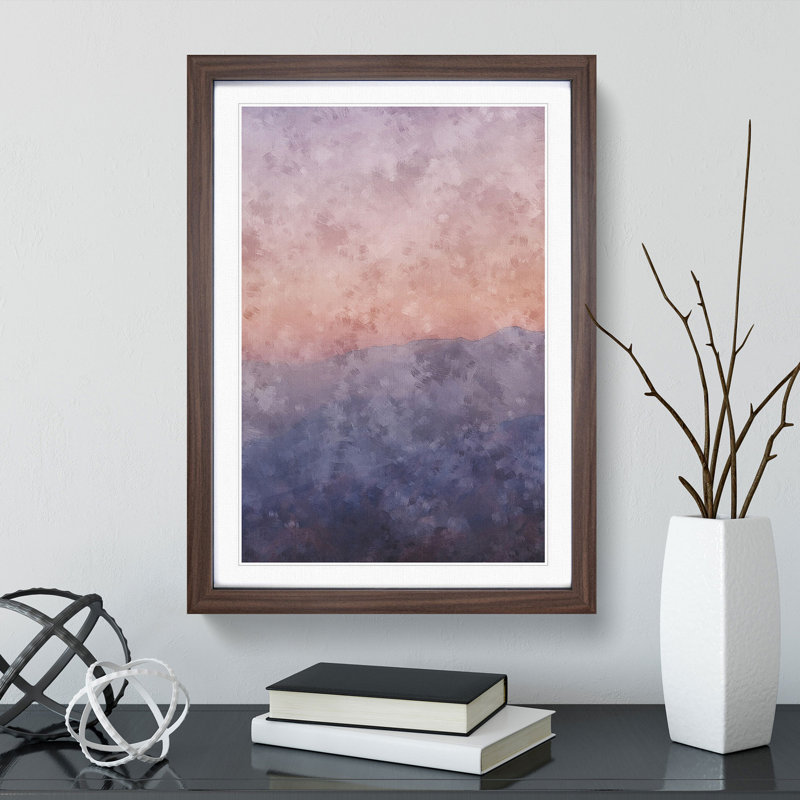 Sunset in California - Framed Print, Walnut Framed, 45cm H x 33cm W x 2cm D