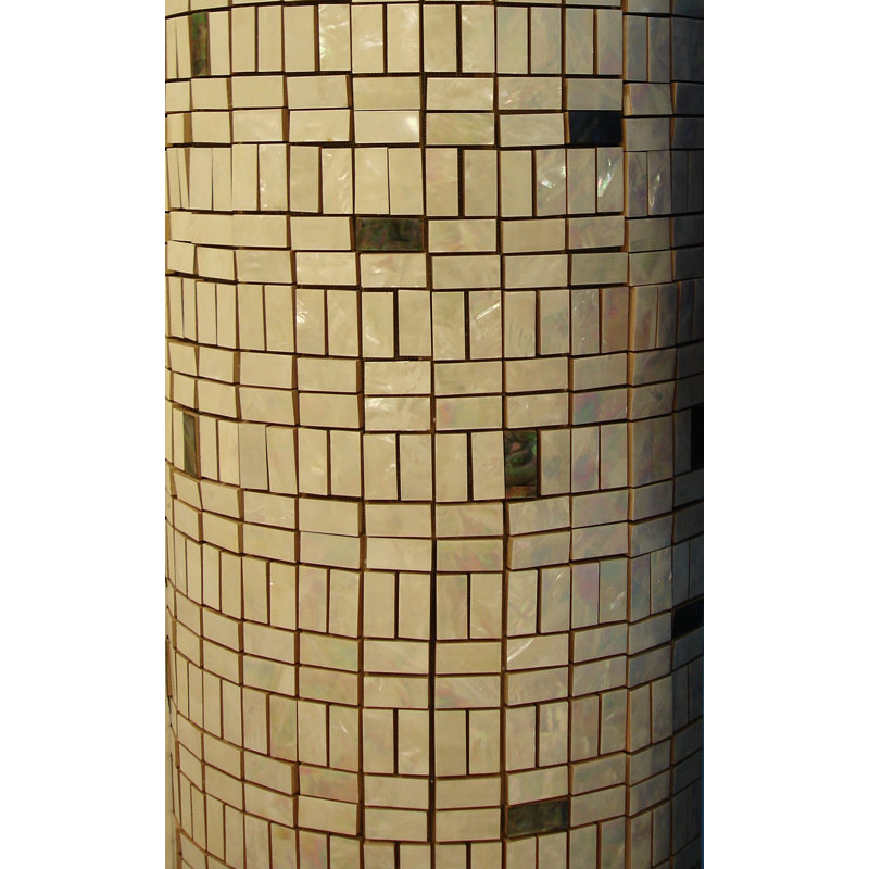 1 "x 8" mosaïque décorative authentique SeaShell Listello en abalone perle naturelle