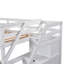 Lit superposé avec lit gigogne et 3 escaliers de rangement-218348911