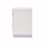 Table de chevet 2 tiroirs au fini blanc ultrabrillant