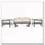Ensemble de canapé d'extérieur en acier 5 pièces avec table basse et coussins en bois (beige)-33091538