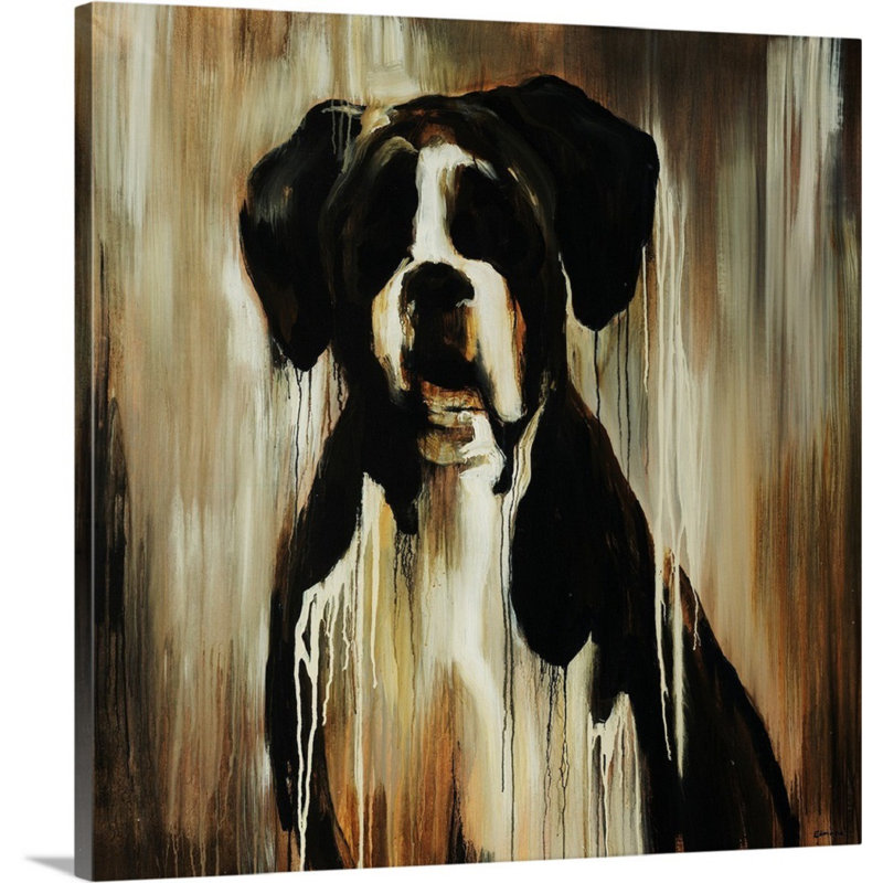 " Ol Boy " by Sydney Edmunds, 35" H x 35" W x 1.5" D, Wrapped Canvas