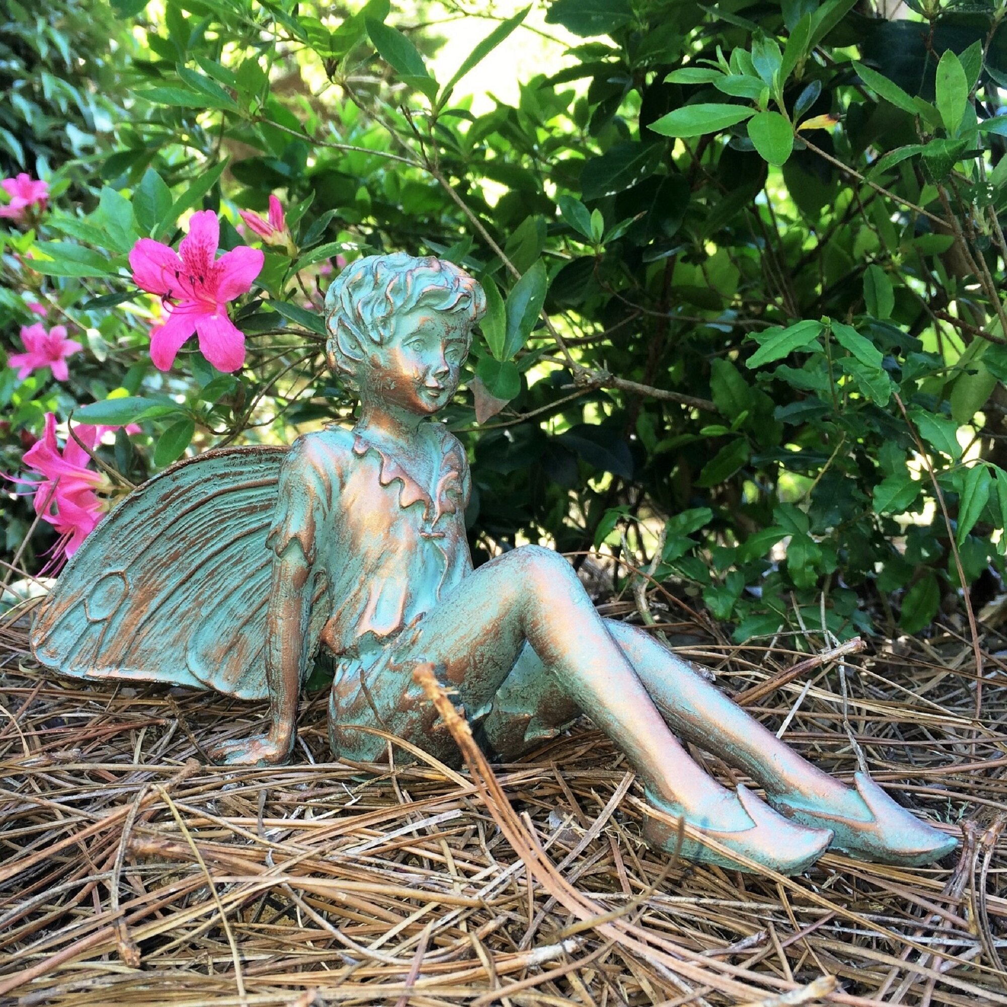 HomeStyles Suffolk Fairy Pipkin Garden Statue & Reviews | Wayfair