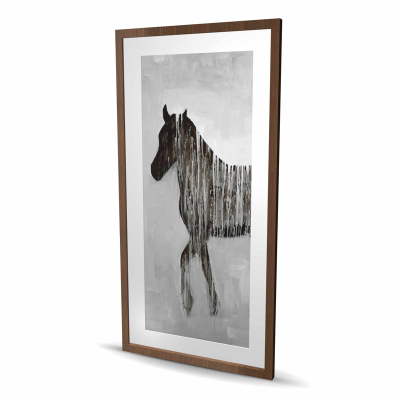 Gambading, cheval abstrait - brun
