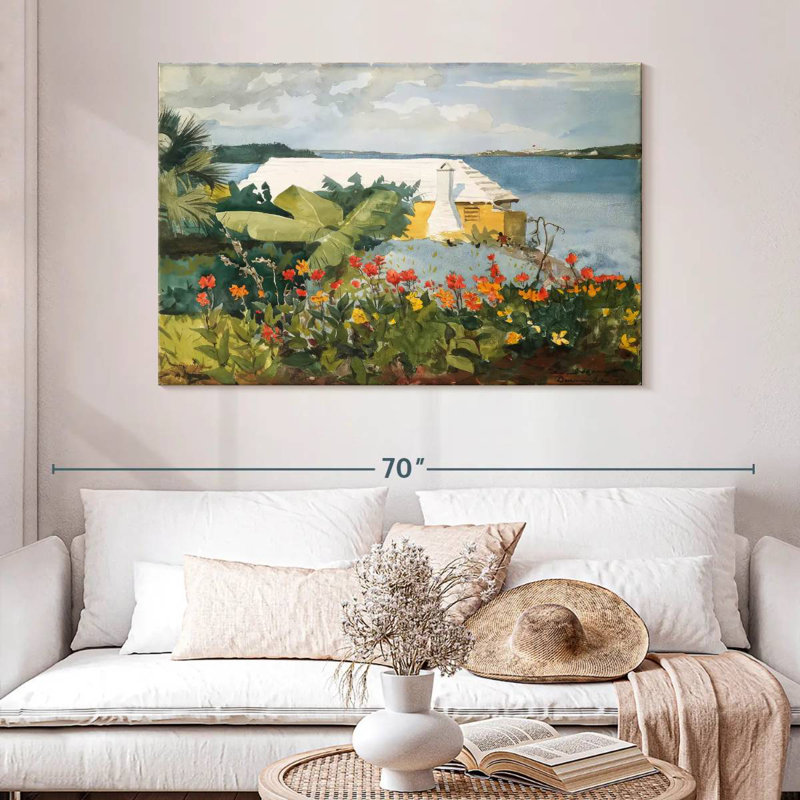Gillard Flower Garden And Bungalow - Bermudes, H 32 po x l 48 po