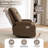 31.9“ Modern and Soft Manual Upholstered Swivel and Rocking Manual Recliner-1044864559