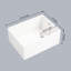 Évier de cuisine simple en céramique blanche 23,6 po x 18 po - Grattage - Élégant ajout à la cuisine L 23,6 po x l 18 po Grattage et teinture, nettoyage efficace