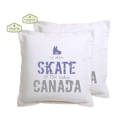 Housse de coussin en coton Canadian Quotes