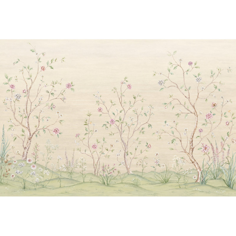Décoration murale aquarelle amovible, 160"x108", Peel and Stick