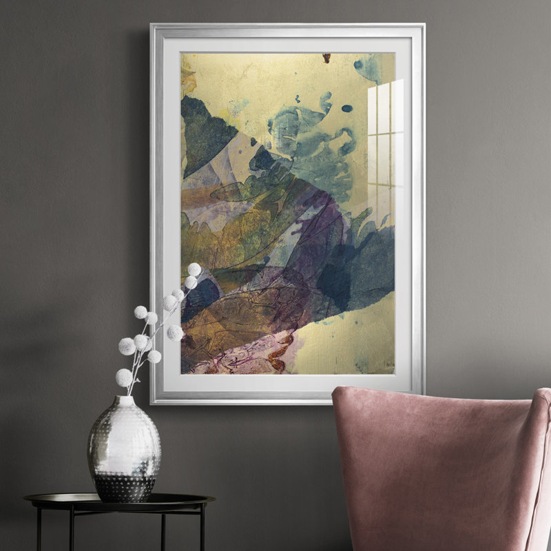 Monet's Landscape VI - reproduction de cadre photo, Cadre argenté, H 42,5 po x l 30,5 po x P 1 po