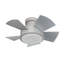 Vox 5 - Blade Indoor/Outdoor Smart Flush Mount Ceiling Fan with Remote Control and LED Light Kit-32650281-32650283