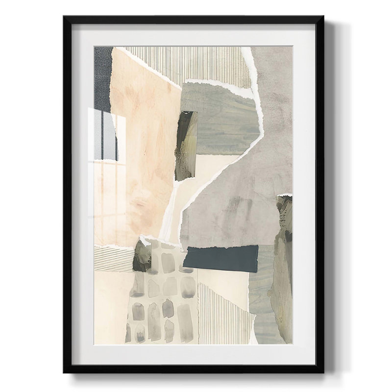 Fault Lines II - Impression encadrée, H 28,5 po x l 20,5 po, Noir