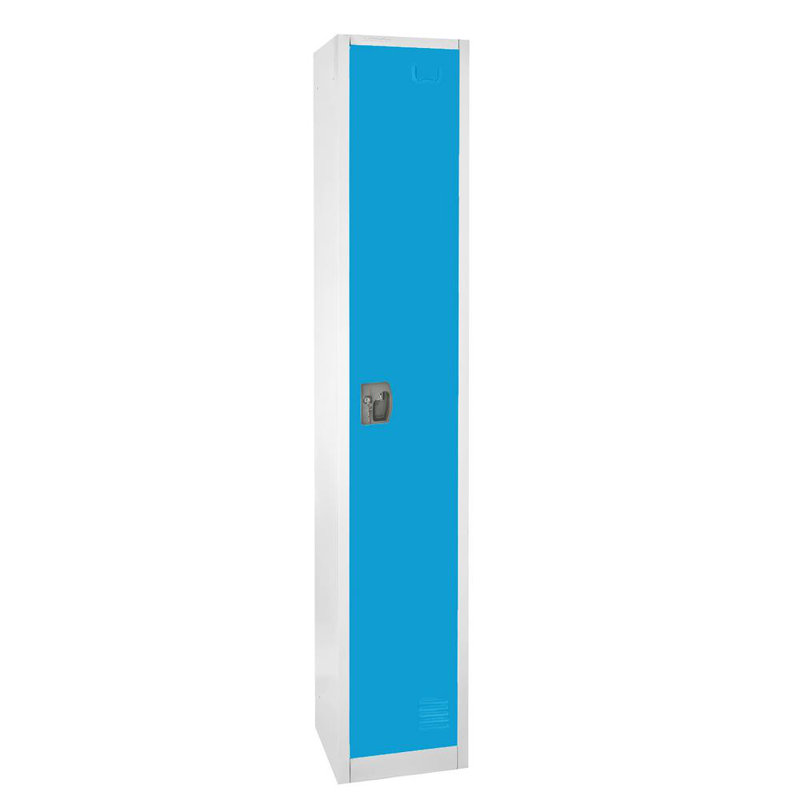 12'' Wide Blue Steel Office Storage Lockers with Adjustable Shelving
