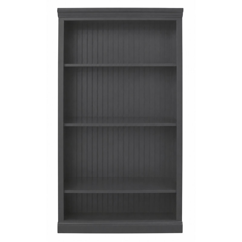 Bibliothèque standard Sherita, Gris, (3 tablettes) H 60 po x l 32 po x P 14,25 po