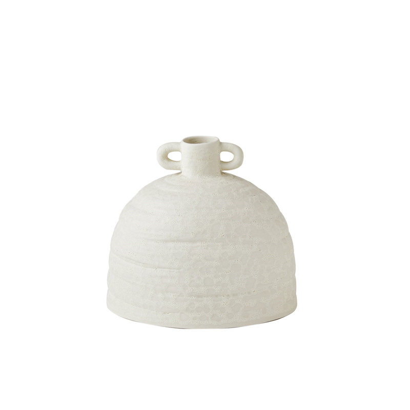 Sahara Handmade Ceramic Table Vase, 7.25" H x 8" W x 6" D