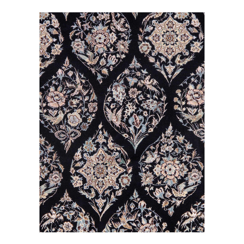 Moroccan Area Rug in Navy Blue