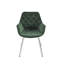Chaise de salle à manger avec accoudoirs en velours capitonné Chimeng-88348478-88348476
