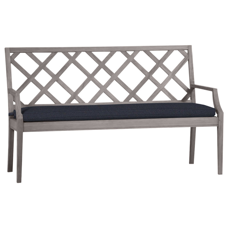 Banc 60 po Haley Teak - Huître, Huître teck, Lin marine, Pas de soudure