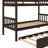 Twin-On-Twin Rubber Wood Bunk Bed Featuring Trundle, Transformable Into Two Separate Beds-1877391980