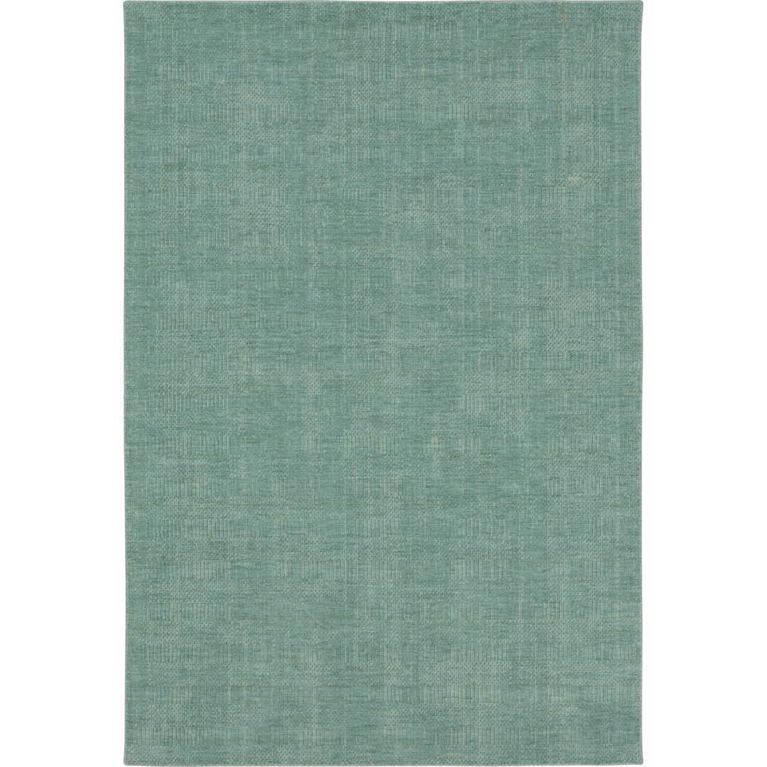 Handwoven Wool Blue Area Rug Karastan Rug 