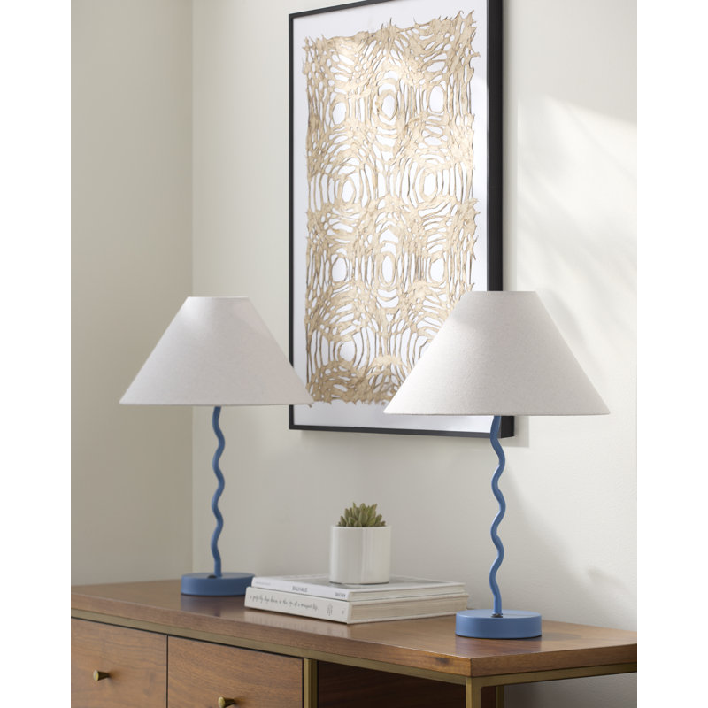 Ensemble de lampe de table Pruter, Bleu