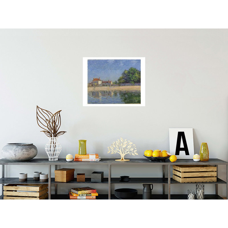 «Bords Du Loing Saint-Mammes» par Alfred Sisley - Estampe numérique, H 22 po x l 28 po