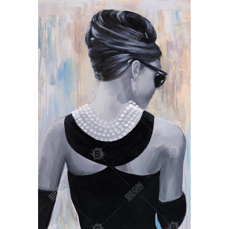 Sur toile Audrey Hepburn | Décoration de salon, H 36 po x l 24 po