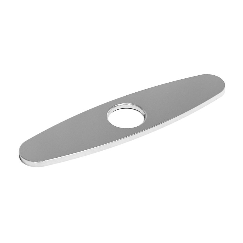 Plaque de protection pour robinet d'évier de cuisine 10 po pour 1 ou 3 trous en chrome, Chrome