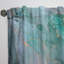 Panneau de rideau simple semi-diaphane abstrait Green Luxury-71806494