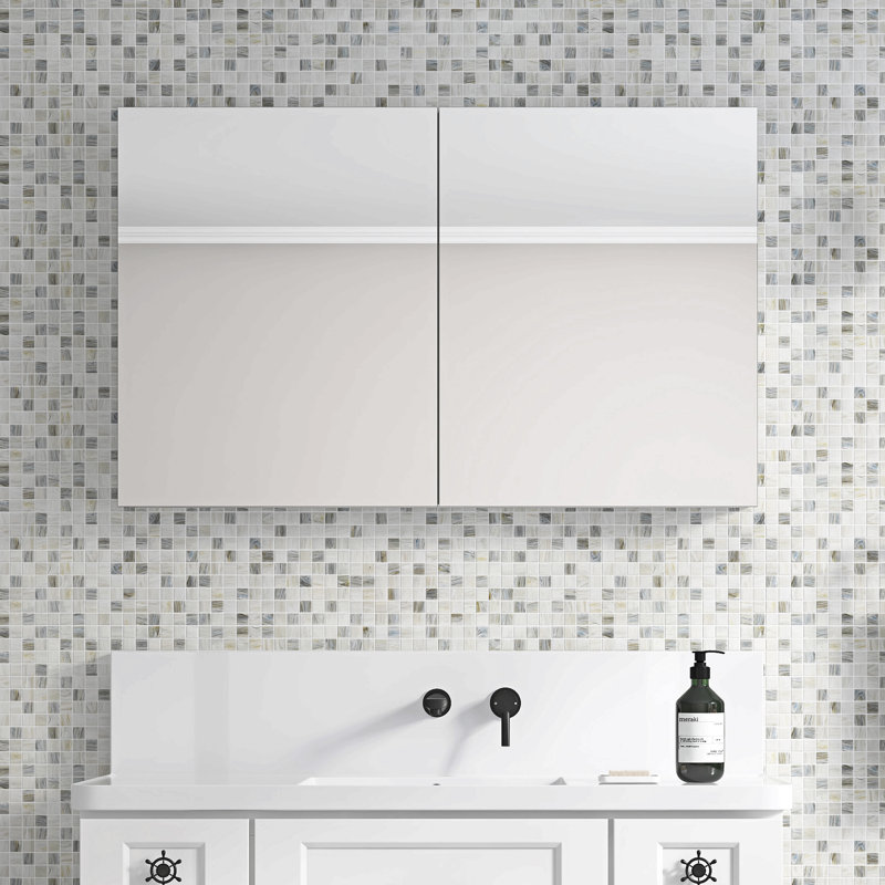 Armoire à pharmacie avec miroir de salle de bain - Armoires à pharmacie à porte en bois pour salle de bain